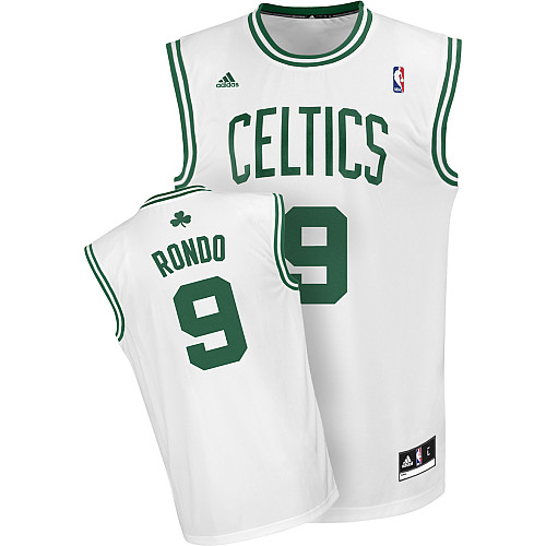  NBA Boston Celtics 9 Rajon Rondo New Revolution 30 Home White Jersey